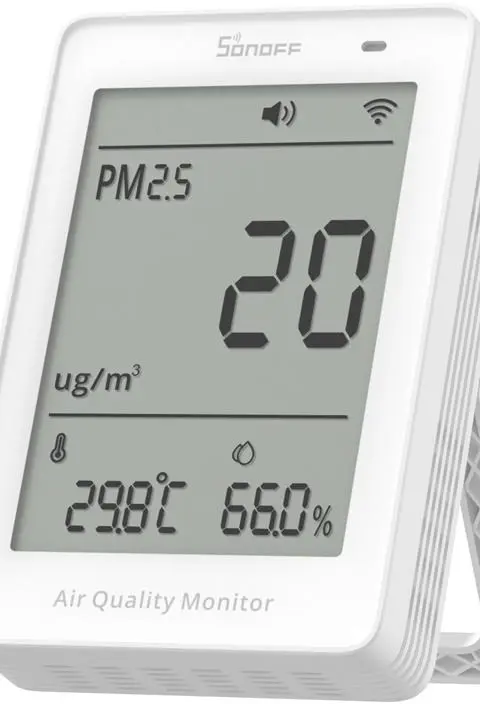 Miernik JakośCi Powietrza WiFi LCD Sonoff AirGuard PM2.5 SAWF-07P