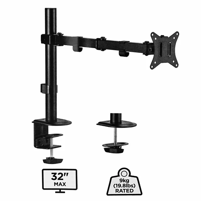 Gembird MA-D1-01 monitor mount / stand 81.3 cm (32") Desk Black