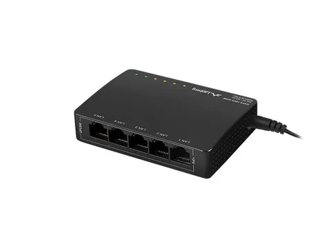 Lanberg DSP3-1005-60W network switch Unmanaged Gigabit Ethernet (10/100/1000) Power over Ethernet (PoE) Black