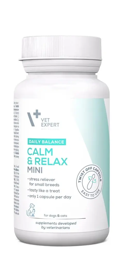 VETEXPERT Calm Relax Mini - Supplements For Dogs And Cats - 30 Pcs