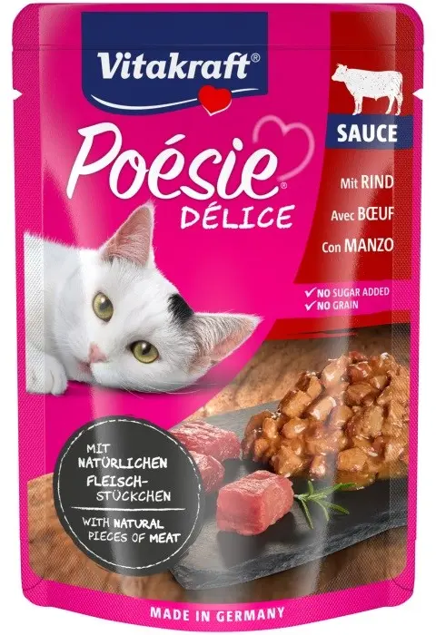 VITAKRAFT POESIE DELICE Beef - Wet Cat Food - 85 G