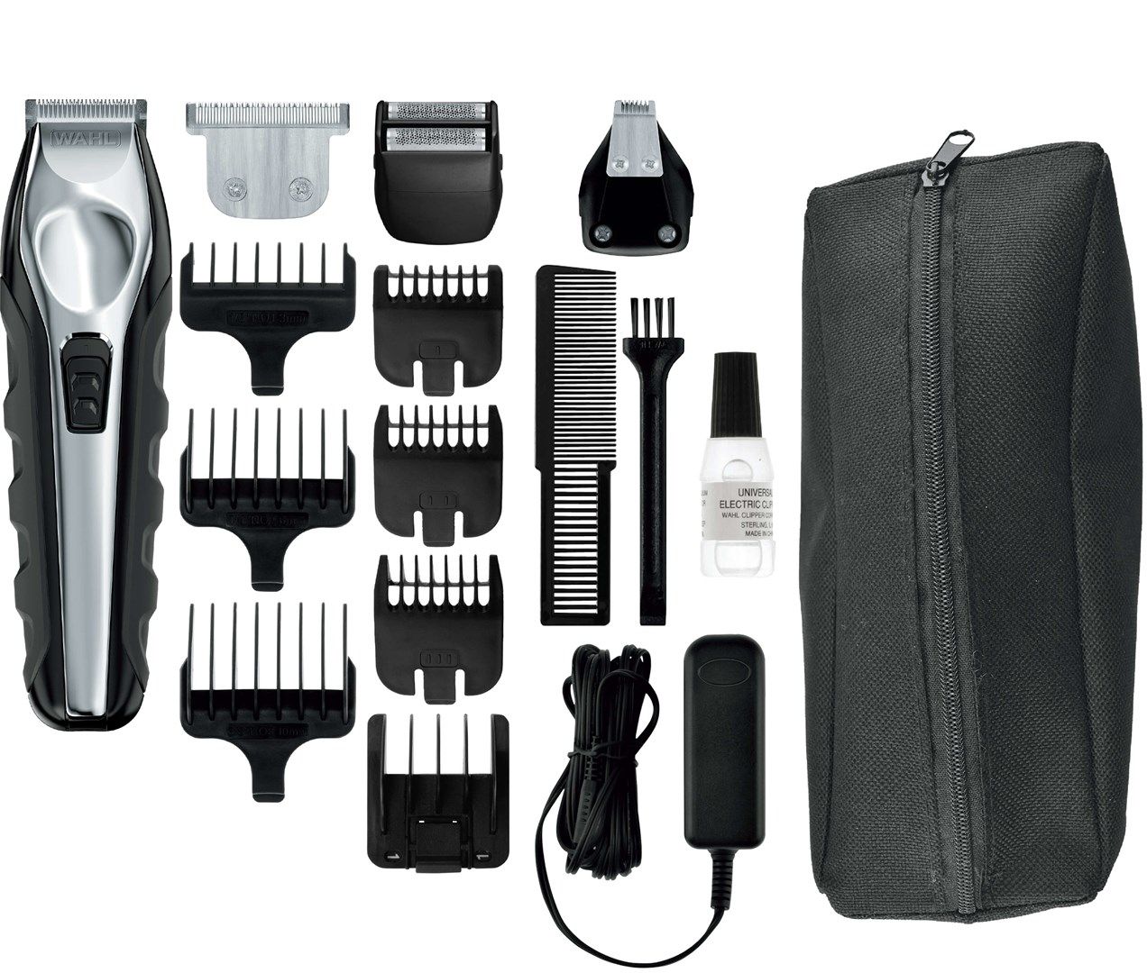 Wahl 09888-1216 Beard Trimmer Black Stainless Steel