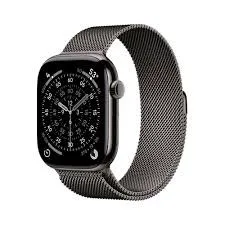 Apple Watch Series 11Â GPS Cellular 46mmÂ Slate Titanium Case With Slate Milanese Loop - M/L