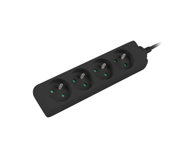 LANBERG POWER STRIP 1M BLACK, 4X 230V PL, UPS