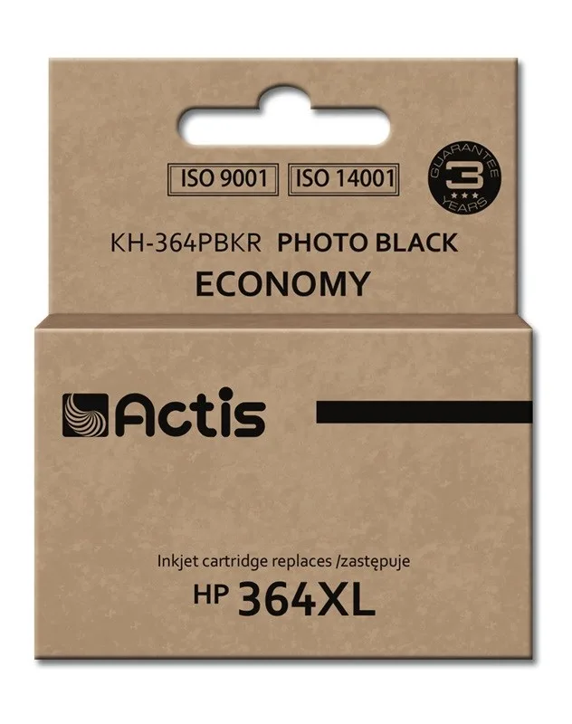 Actis KH-364PBKR ink (replacement for HP 364XL CB322EE; Standard; 12 ml; black photo)