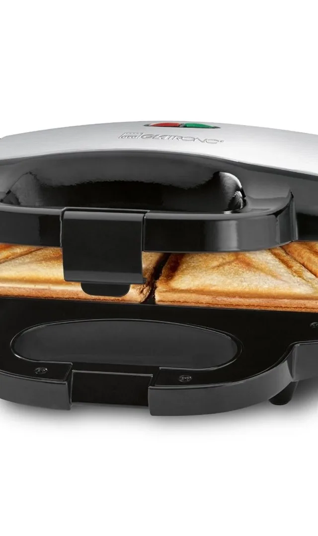 Clatronic ST 3778 Sandwich Maker 750 W Black Stainless Steel