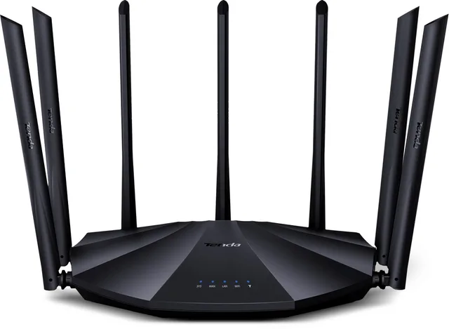 Tenda AC23 wireless router Gigabit Ethernet Dual-band (2.4 GHz / 5 GHz) Black