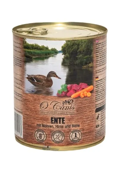 O'CANIS Canned Dog Food Wet Food Duck Millet And Carrots - 800 G