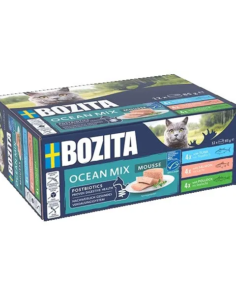 BOZITA Mousse Mix Ocean - Wet Cat Food - 12x85g