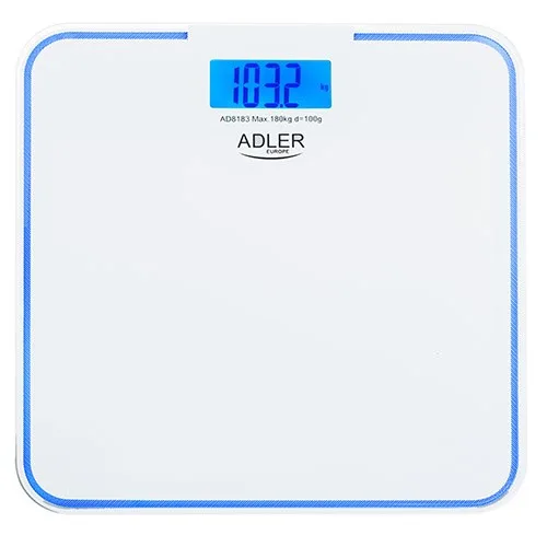 Bathroom Scale ADLER AD 8183 With Edge Lighting White