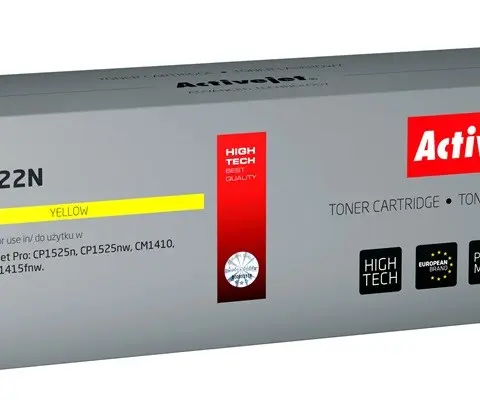 Activejet ATH-322N toner (replacement for HP 128A CE322A; Supreme; 1300 pages; yellow)