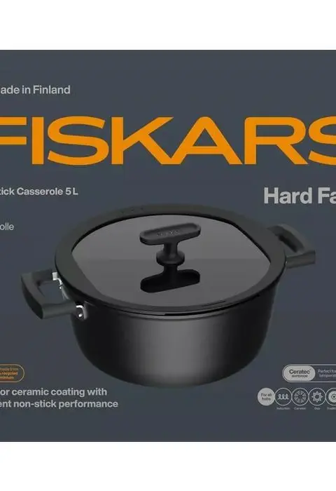 Pot 5L With Non-Stick Coating And Lid Hard Face