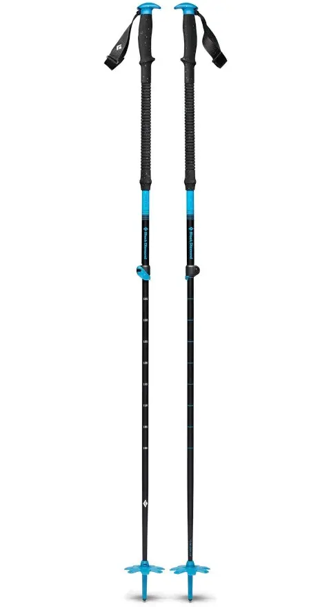 Black Diamond Expedition - Telescopic Ski Poles 110–155 Cm (Blue And Black)