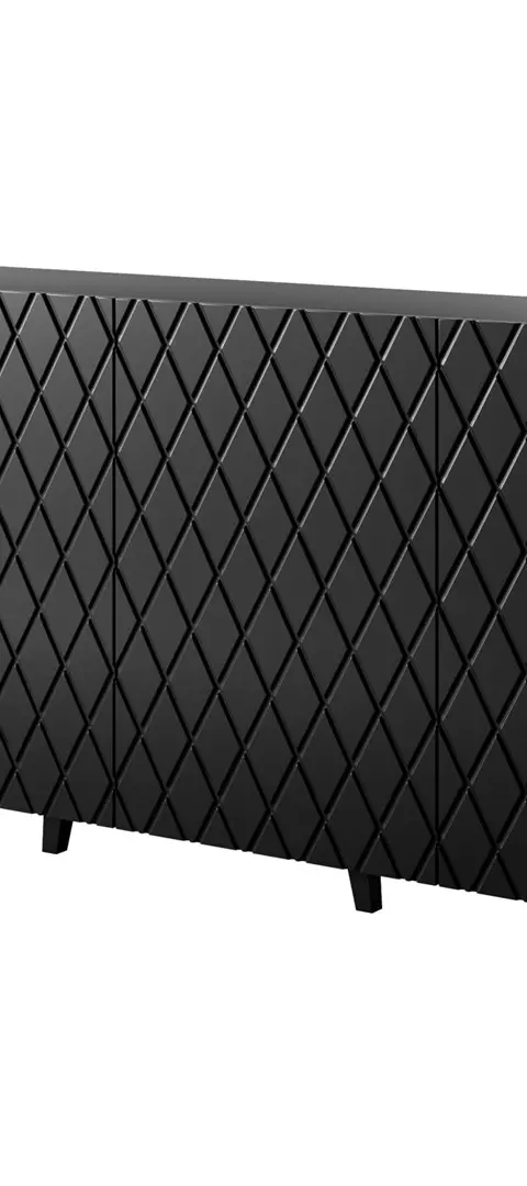 ASTI Chest Of Drawers 200x42x82 Black Matt