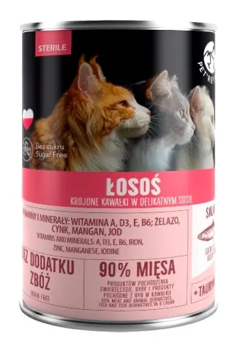 PET REPUBLIC Sterile Salmon - Wet Cat Food - 400g