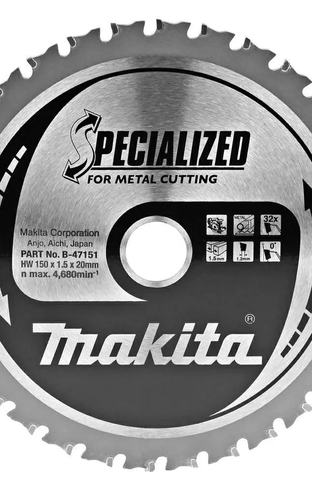 MAKITA PIŁA TARCZOWA 150x20x32z DO METALU