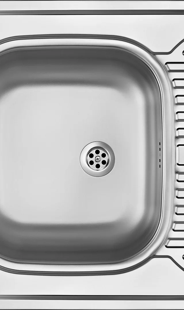 Bowl Steel Sink With Drainer - Overlay 1-
