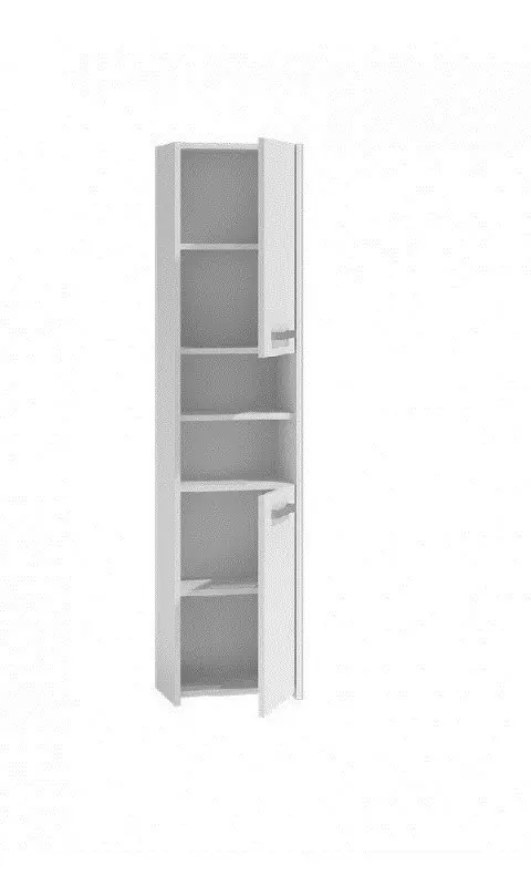 Topeshop S40 BIEL Bathroom Storage Cabinet White