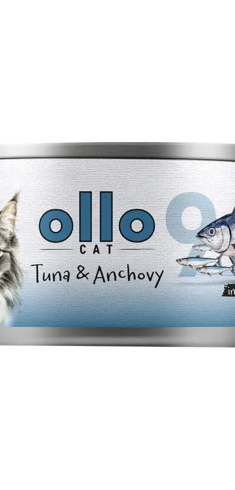 OLLO Cat Nr 9 Tuna Anchovy In Broth - Wet Cat Food - 70g