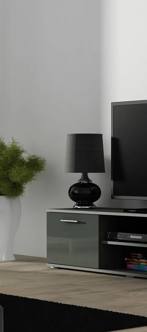 Cama TV Stand SOHO 140 Grey/Grey Gloss
