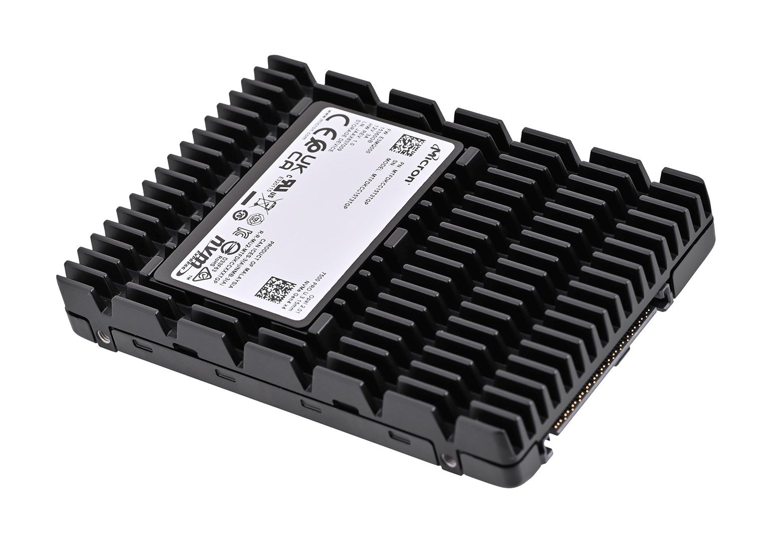 Micron 7500 PRO 15 TB U.3 PCI Express 4.0 NVMe 3D TLC NAND