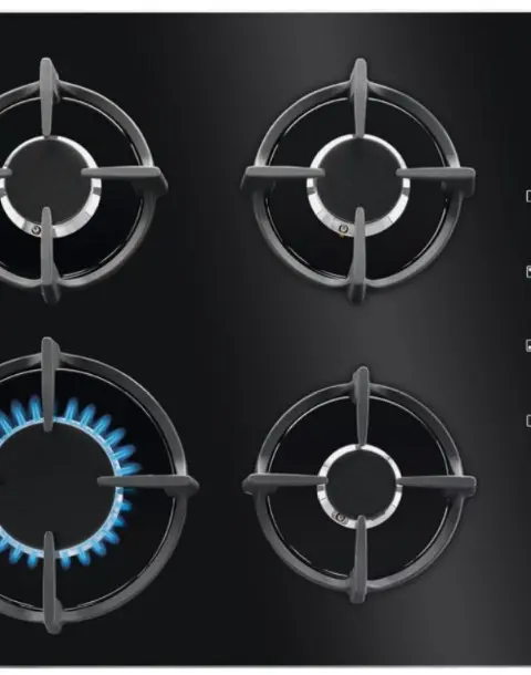Electrolux EGG6407K Black Built-in 59 cm Gas 4 zone(s)