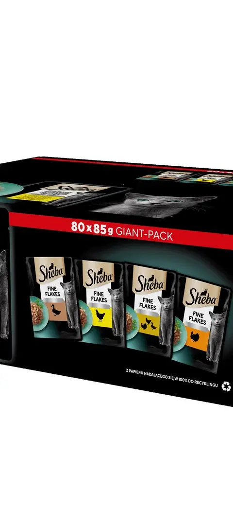 SHEBA Delicacy Poultry Flavours In Jelly - Wet Cat Food - 80x 85 G