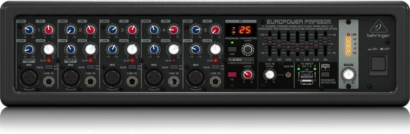 Behringer PMP550M Audio Mixer 5 Channels 20 - 20000 Hz Black