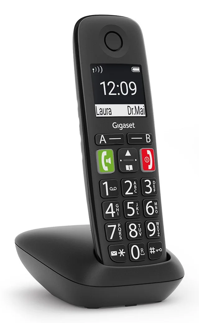 Gigaset E290 Grotastenschnurlostelefon - Black Int.