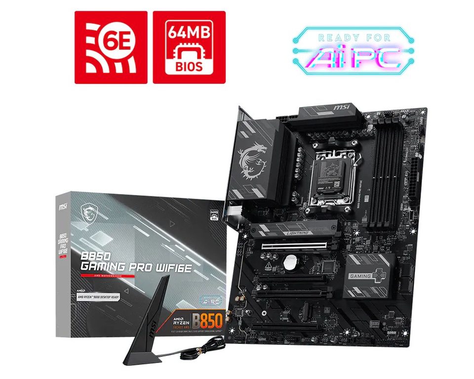 MSI B850 Gaming PRO WiFi6E DDR5 AM5 7E89-001R