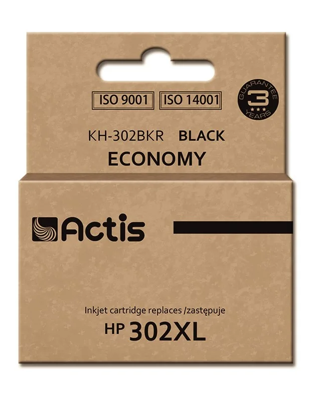 Actis KH-302BKR ink (replacement for HP 302XL F6U68AE; Premium; 15 ml; black)