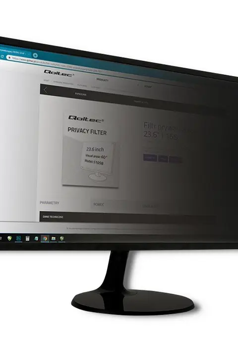 Qoltec 51064 display privacy filter 68.6 cm (27") Monitor