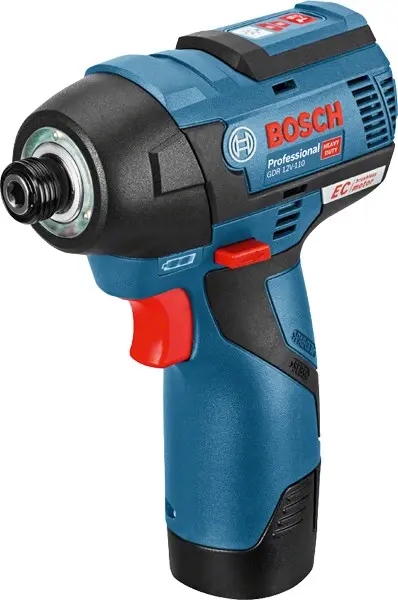 Bosch 0 601 9E0 005 Power Wrench 1/4 3100 RPM 110 N M Black Blue 12 V