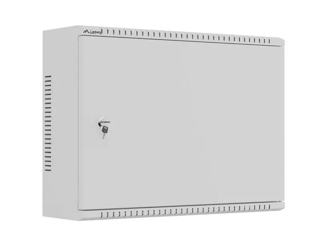 SZAFA INSTALACYJNA TPR 10" & 19" Z PŁYTĄ MESH 560X420X180 SZARA LANBERG (ZŁOŻONA)