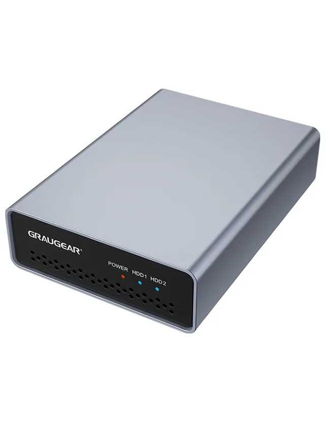 GRAUGEAR G-25RD2-AC-10G storage drive enclosure HDD/SSD enclosure Silver 2.5"