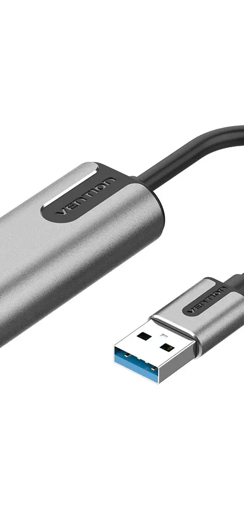 Vention USB 3.0-A to Gigabit Ethernet Adapter Gray 0.15M Aluminum Alloy Type