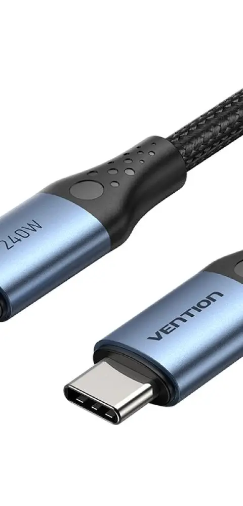Vention USB 2.0 5A 240W 1m BLACK USB-C To C Cable