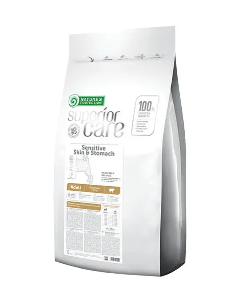 NATURE'S PROTECTION Superior Care Skin Stomach Adult Small Lamb - Dry Dog Food - 10 Kg