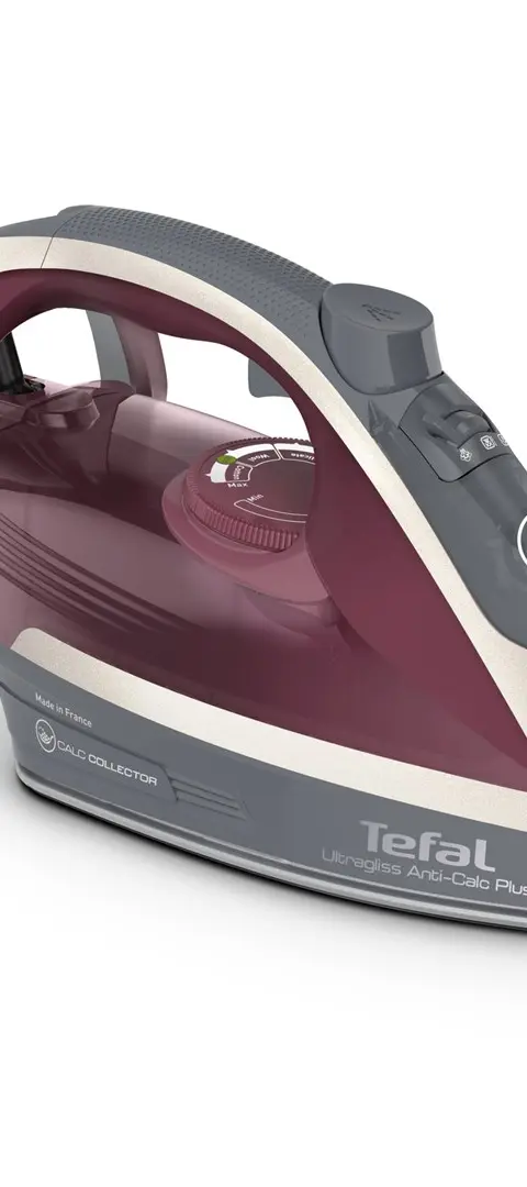 Tefal Ultragliss Anti-Calc Plus FV6840 Steam iron 2800 W Purple, Silver