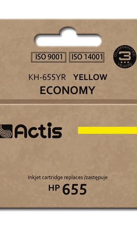 Actis KH-655YR ink (replacement for HP 655 CZ112AE; Standard; 12 ml; yellow)