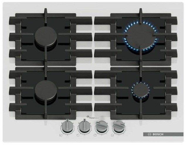 Bosch Serie 6 PPP6A2I40 Gas Hob White Black