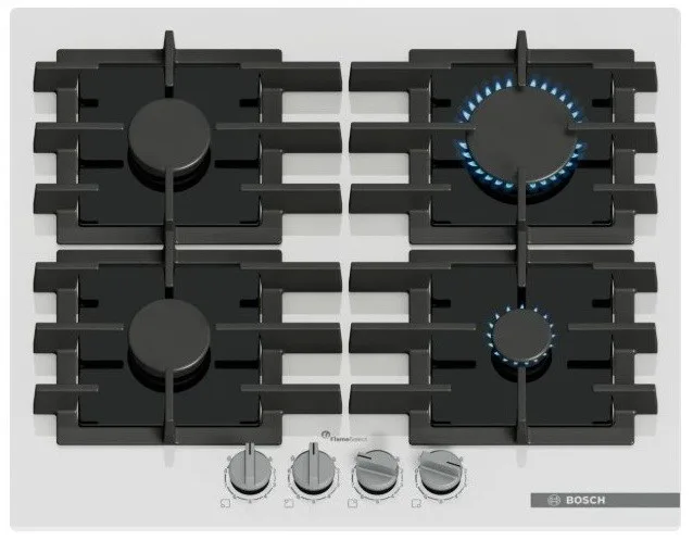 Bosch Serie 6 PPP6A2I40 Gas Hob White Black