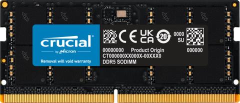 Crucial CT32G48C40S5 memory module 32 GB 1 x 32 GB DDR5 262-pin SO-DIMM