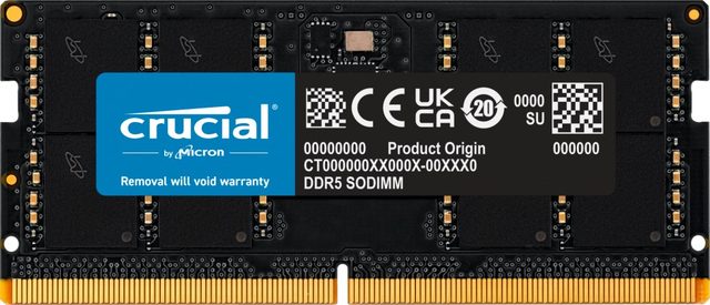 Crucial CT32G48C40S5 memory module 32 GB 1 x 32 GB DDR5 262-pin SO-DIMM