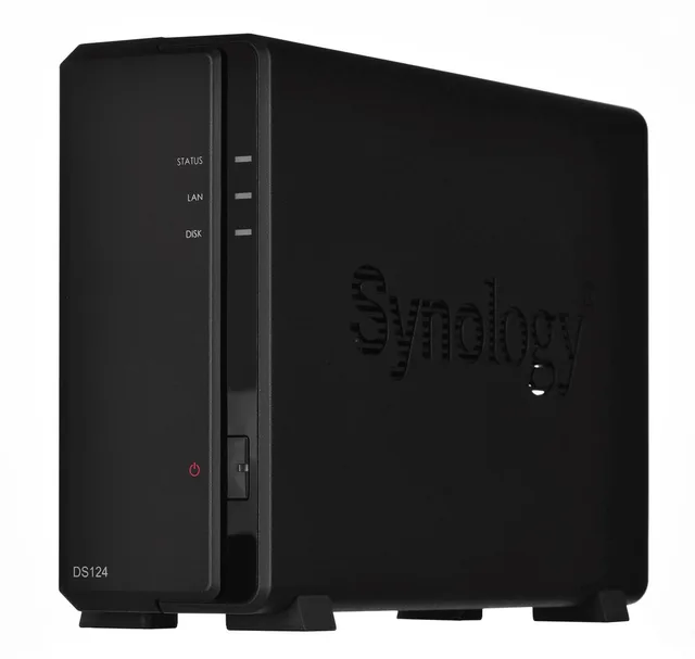 Synology DiskStation DS124 NAS/storage server Desktop Realtek RTD1619B 1 GB DDR4 0 TB DiskStation Manager Black