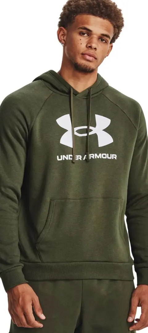 Under Armour Rival Fleece Logo HD Men'S Sweatshirt Olive 1379758 390 M