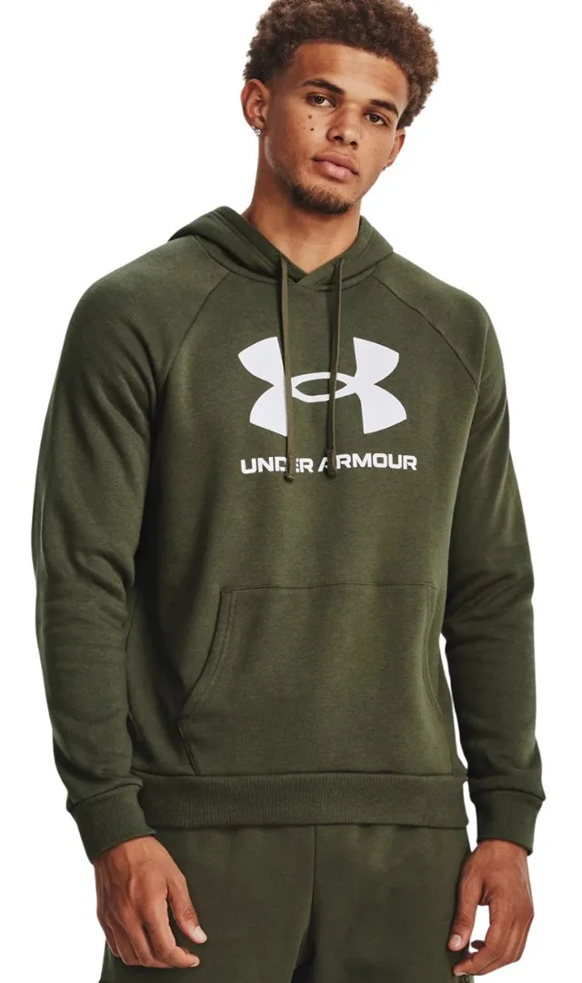 Under Armour Rival Fleece Logo HD Men'S Sweatshirt Olive 1379758 390 M