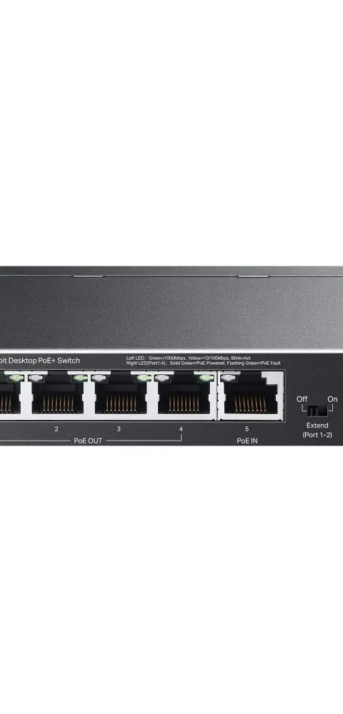 TP-Link TL-SG1005P-PD network switch Gigabit Ethernet (10/100/1000) Power over Ethernet (PoE) Black