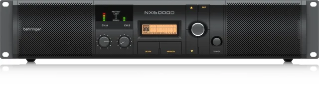 Behringer NX6000D Audio Amplifier 2.0 Channels Home Black