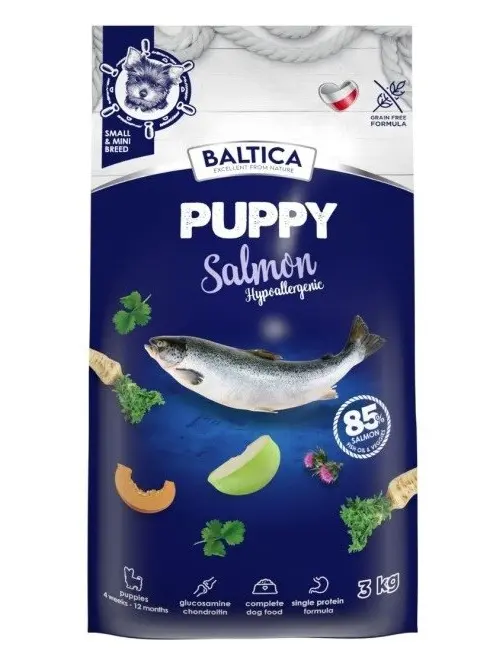 BALTICA Excellent Puppy Salmon Hypoallergenic Small Breeds - Dry Dog Food - 3kg